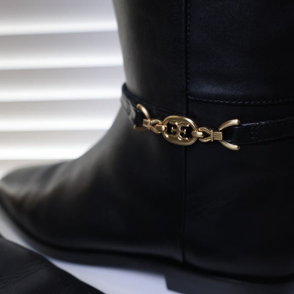 Sam Edelman Penny Black Leather Riding Boots – NWOT Size 10 - Picture 3 of 6